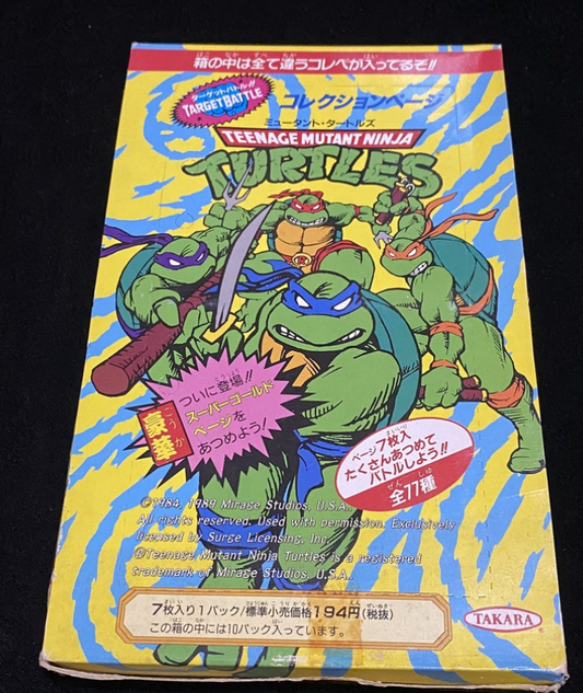 Takara Japan 1989 TMNT Teenage Mutant Ninja Turtles Trading Card 1 Box 10 Bag 70 Random Cards Set
