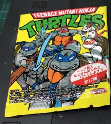 Takara Japan 1989 TMNT Teenage Mutant Ninja Turtles Trading Card Sealed Bag 7 Random Cards Set