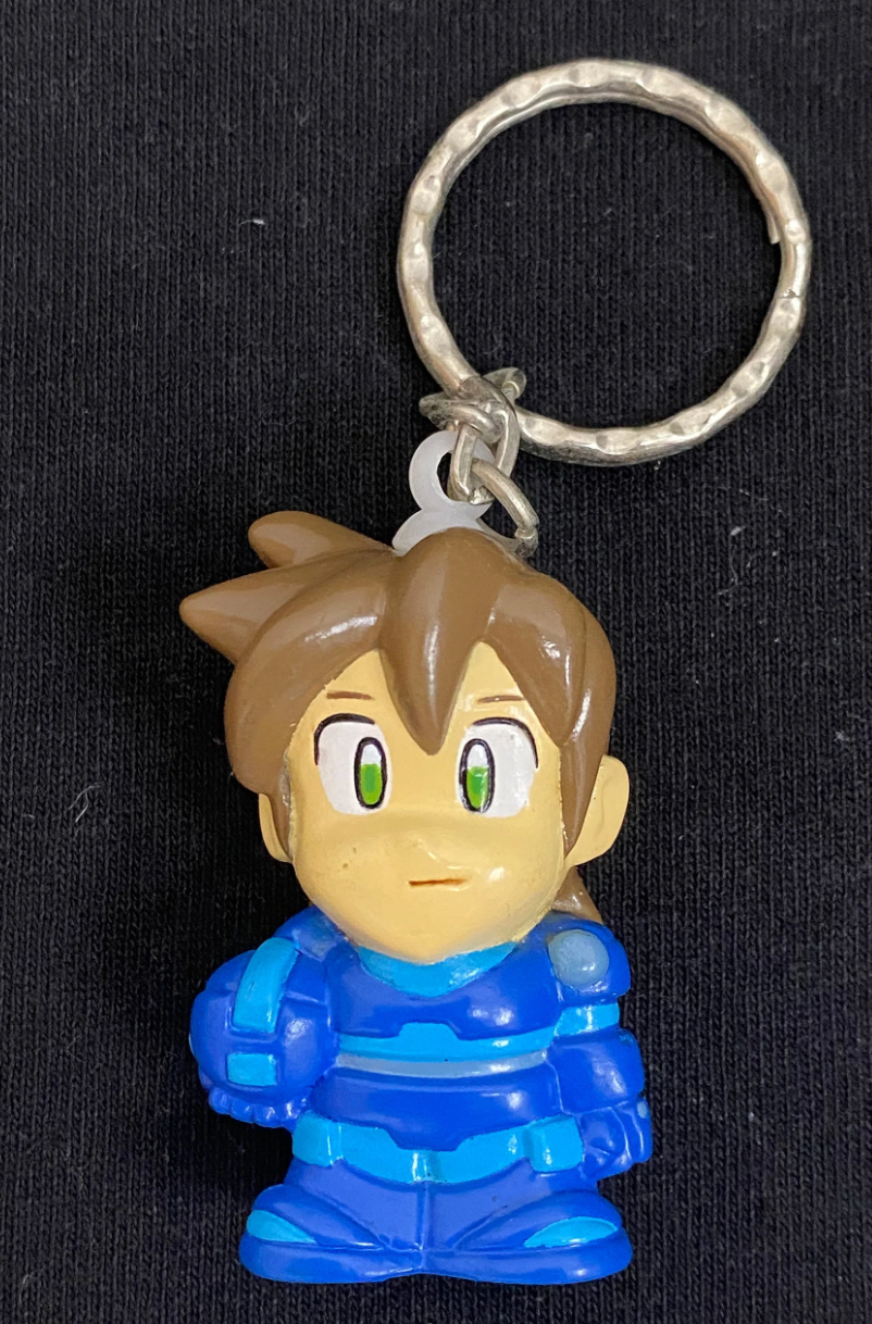 Banpresto 1998 Capcom Mega Man Rockman Dash Key Chain Holder Trading Figure