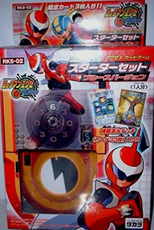 Takara 2004 Capcom Mega Man Rockman Battle Network Access Card Set RKS-02 Blues ver