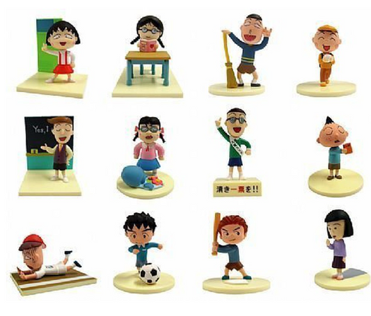 Yendar Taiwan Limited Chibi Maruko Chan Show Part 4 A Happy Class 12+1 Secret 13 Trading Figure Set