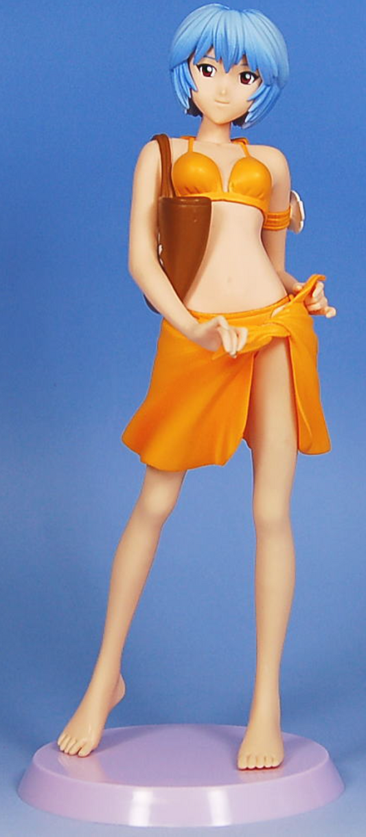 Sega Neon Genesis Evangelion EX Figure Upbringing Plan ver2 Rei Ayanami Swimmsuit Orange ver Pvc Figure