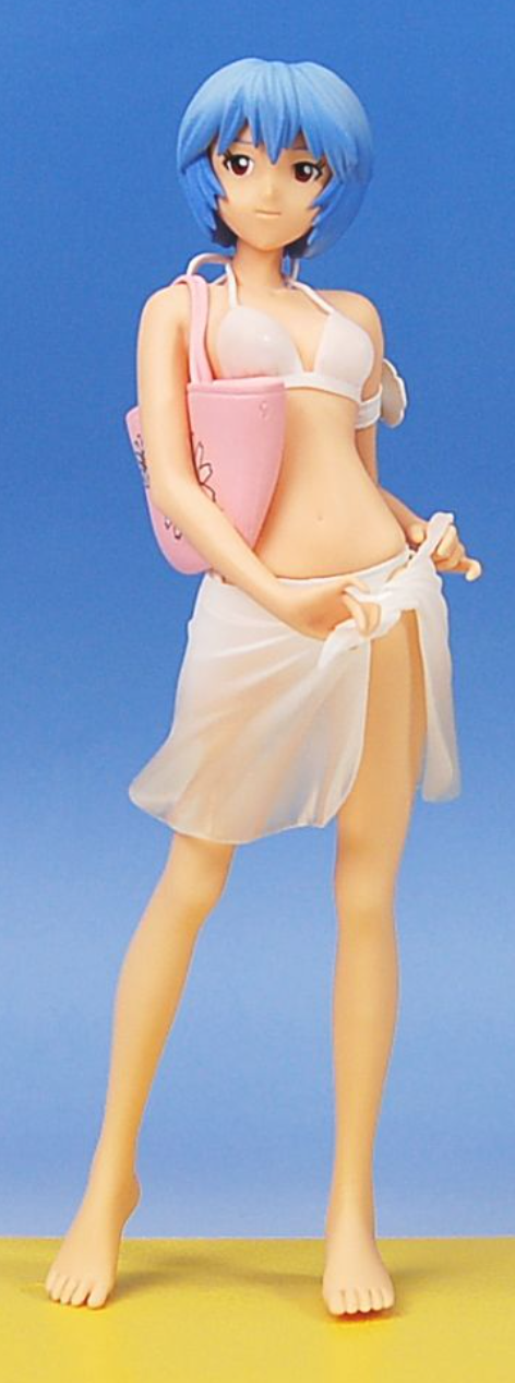 Sega Neon Genesis Evangelion HG Figure Upbringing Plan Rei Ayanami Swimmsuit White ver Pvc Figure