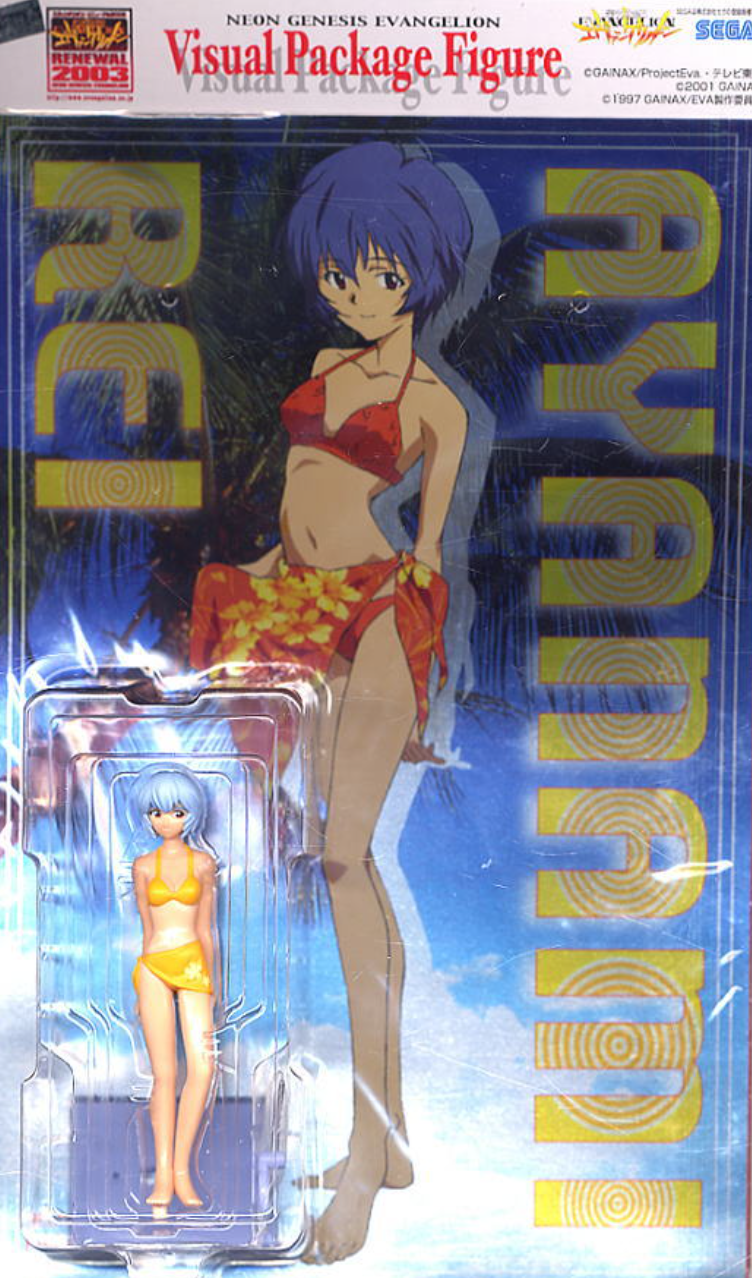 Sega Neon Genesis Evangelion Visual Package Rei Ayanami Upbringing Plan 3 Pvc Figure Set