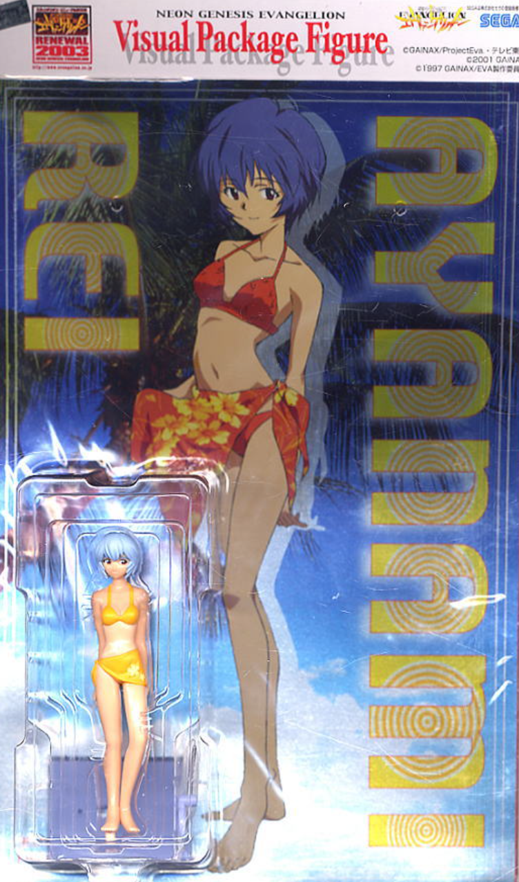 Sega Neon Genesis Evangelion Visual Package Rei Ayanami Upbringing Plan Bikini ver Pvc Figure
