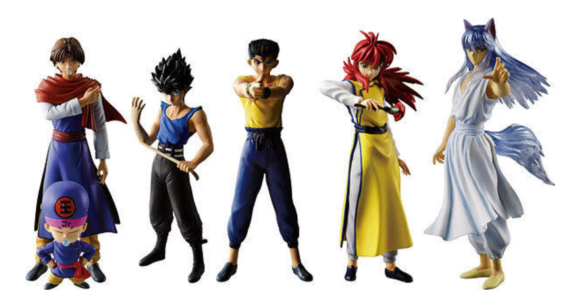 Bandai Yu Yu Hakusho Styling 5 Trading Collection Figure Set Used