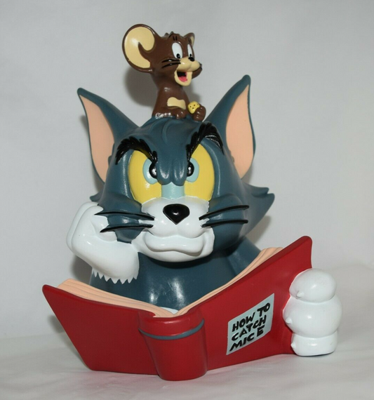 TM Turner 1997 Tom and Jerry 9" Soft Coin Bank Trading Figure
