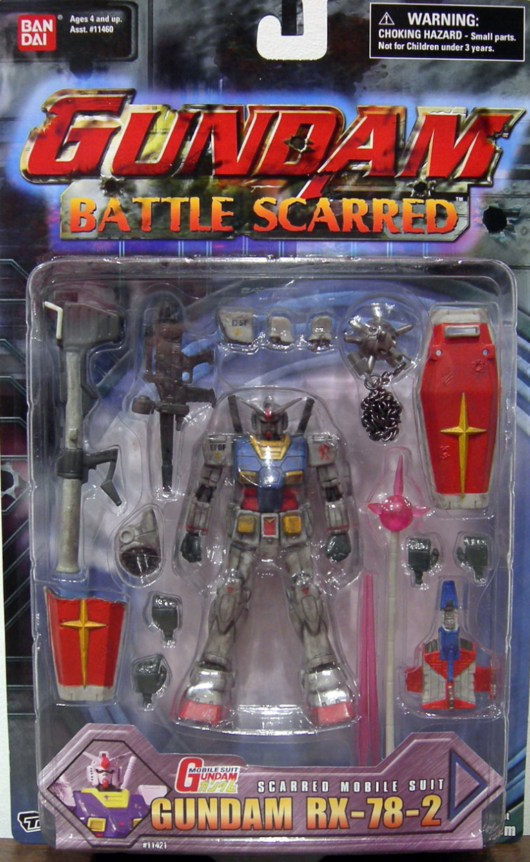 Bandai Mobile Suit G Gundam Battle Scarred RX-78-2 Action Figure
