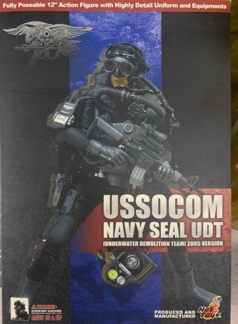 Hot Toys 1/6 12" USSOCOM Navy Seal UDT Underwater Demolition Team 2005 version Action Figure