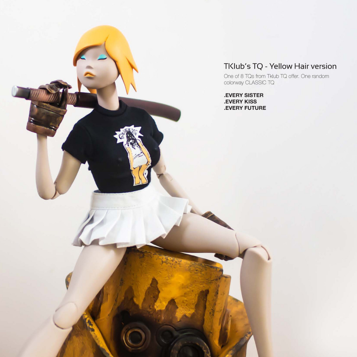 ThreeA 3AA Toys 1/6 12" Ashley Wood Tomorrow Queen TKLUB Classic TQ Yellow Hair ver Vinyl Action Figure