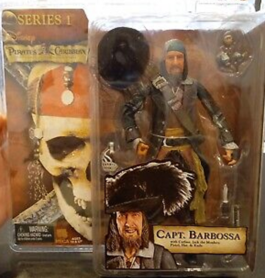 Reel Toys Neca Pirates of the Caribbean Series 1 Capt Barbossa Action Figure
