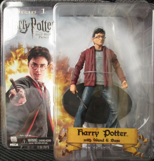 Neca Harry Potter and the Half Blood Prince Series 1 Harry Potter with Wand & Base Trading Figure