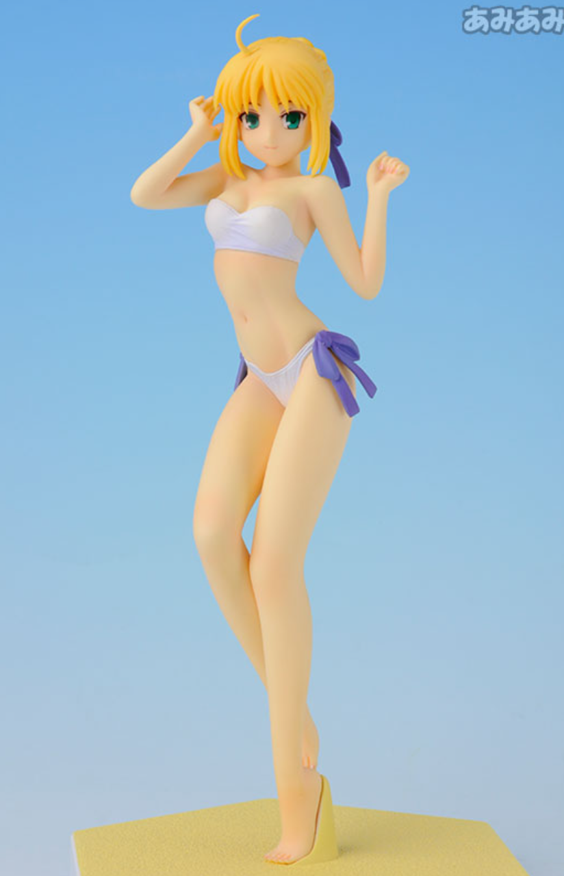 Wave 1/10 Fate/Hollow Ataraxia Saber Swimsuit Bikini Pvc Figure