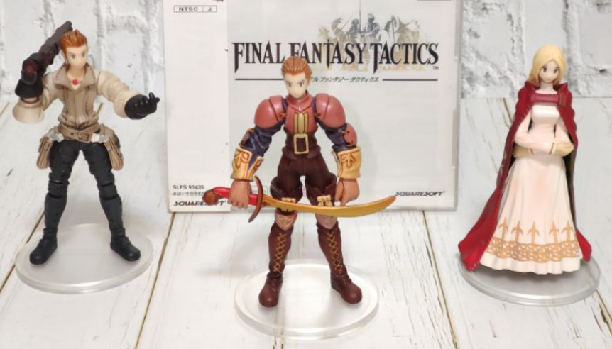 Square Enix Final Fantasy Tactics Trading Arts Delita Heiral Ovelia Atkascha Balthier 3 Figure Set