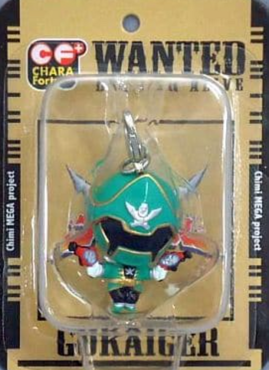Megahouse Power Rangers Megaforce Gokaiger Chara Fortune Gokai Green Don Dogoier Mascot Strap Figure