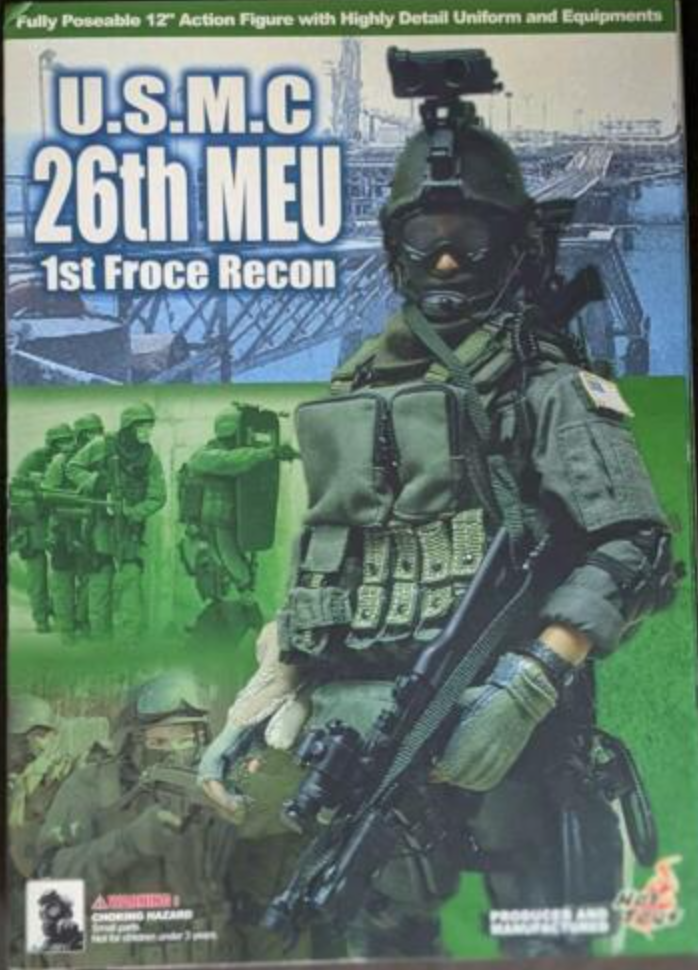 Hot Toys 1/6 12" USMC 26th MEU 1st Froce Recon Action Figure