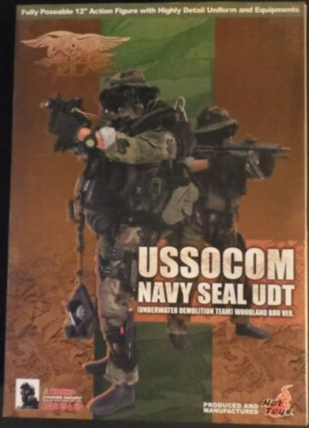 Hot Toys 1/6 12" USSOCOM Navy Seal UDT underwater Demolition Team Woodland BDU ver Action Figure