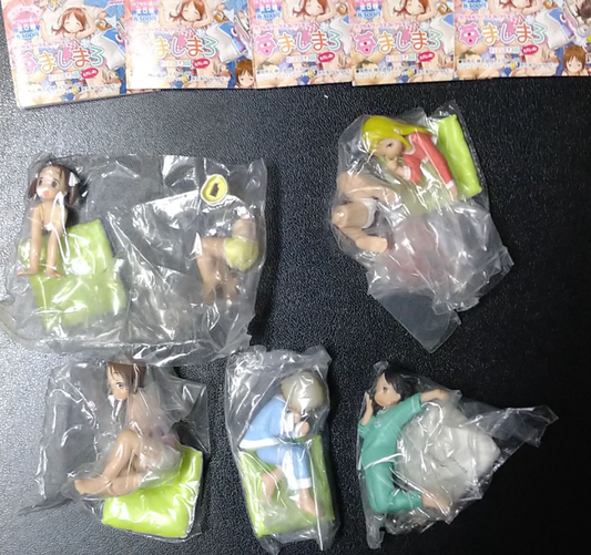 Toy's Works Capsule Ichigo Mashimaro Strawberry Marshmallow Gashapon Pajama ver Type C 5 Figure Set