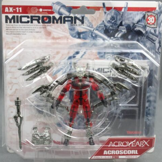 Takara Microman Micronauts Micro Acroyear X Action Series AX-11 AcroScorl Figure