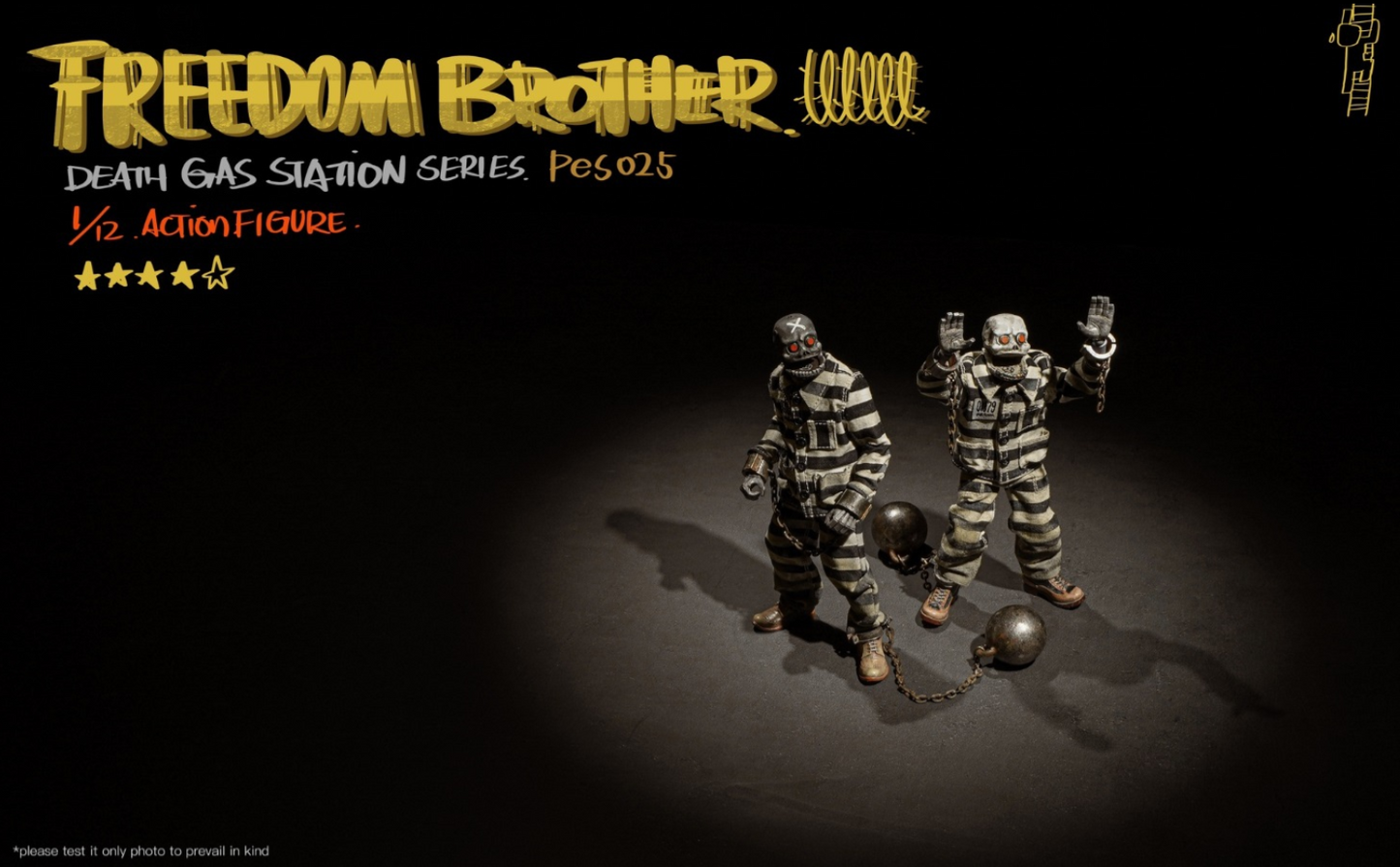 Damtoys 1/12 Pocket Elite Series PES025 Coal Dog Death Gas Station Series Freedom Brother Action Figure
