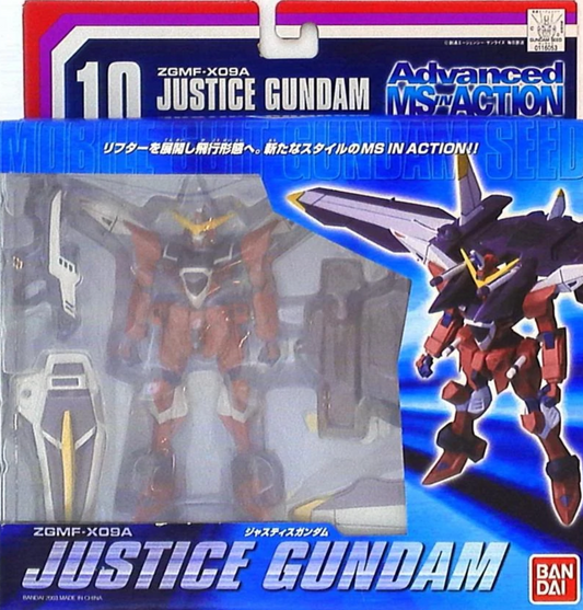 Bandai Mobile Suit Gundam AMIA Advanced MS in Action 10 ZGMF-X09A Justice Gundam Figure