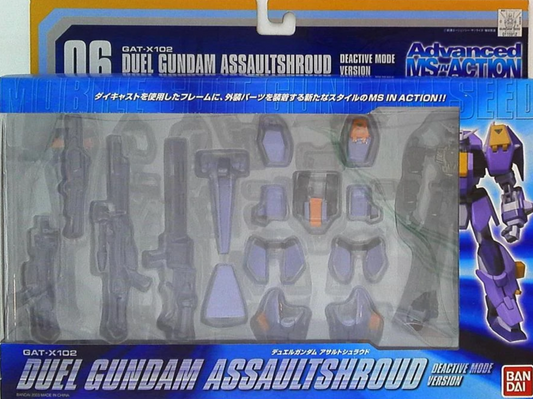 Bandai Mobile Suit Gundam AMIA Advanced MS in Action 06 GAT-X102 Duel Gundam Assault Shroud Deactive Mode Version Figure