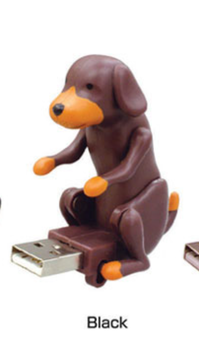 Cube Works USB PC Gadgets Humping Dog Black ver Trading Figure