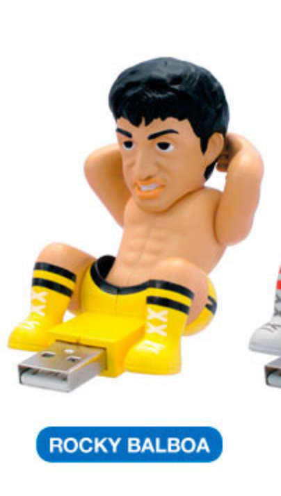 Cube Works USB PC Gadgets Crunching Rocky III Rocky Balboa ver Trading Figure