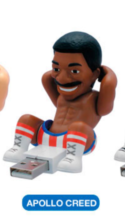 Cube Works USB PC Gadgets Crunching Rocky III Apollo Creed ver Trading Figure