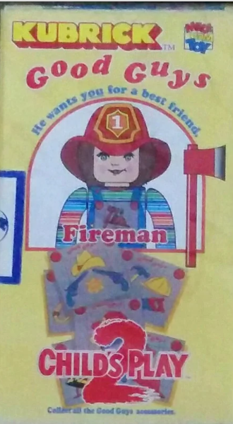 Medicom Toy Kubrick 100% Childs Play 2 Good Guys Fireman ver Action Figure