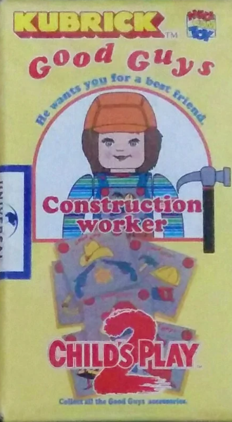 Medicom Toy Kubrick 100% Childs Play 2 Good Guys Construction Worker ver Action Figure