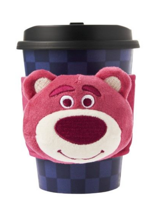 Disney Pixar Taiwan Family Mart Limited Furry Friends Lotso ver Cup Holder Plush Doll Figure