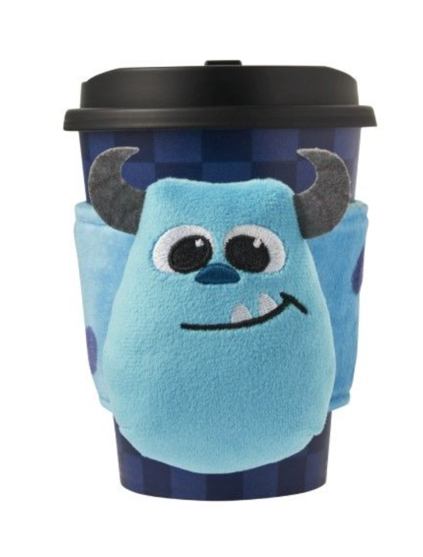 Disney Pixar Taiwan Family Mart Limited Furry Friends Sulley ver Cup Holder Plush Doll Figure