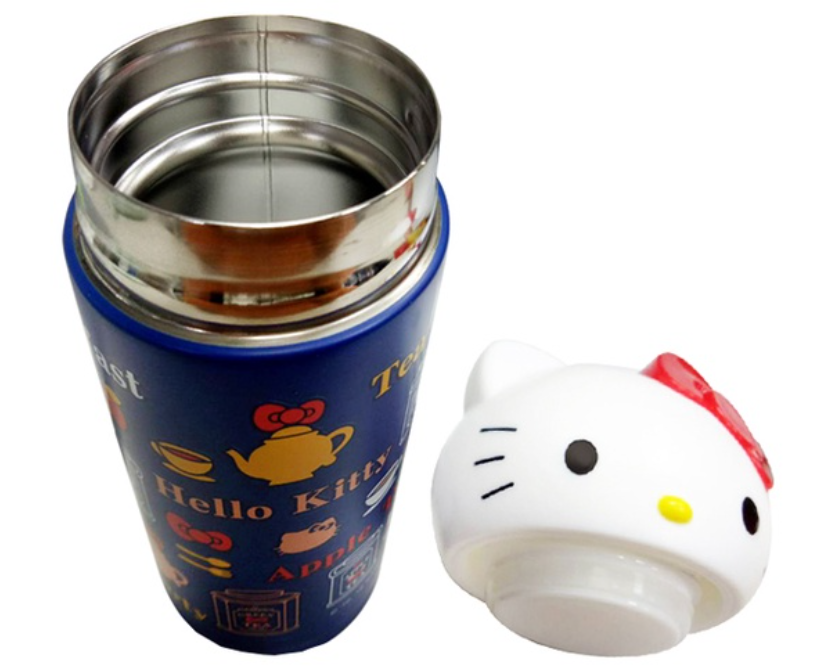 Sanrio Hello Kitty Vivitix Girls 304 Stainless Steel 230ml Thermos Bottle Red ver