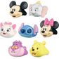 Takara Tomy Disney Characters Gashapon Finger Ring Dull Color ver 7 Collection Figure Set