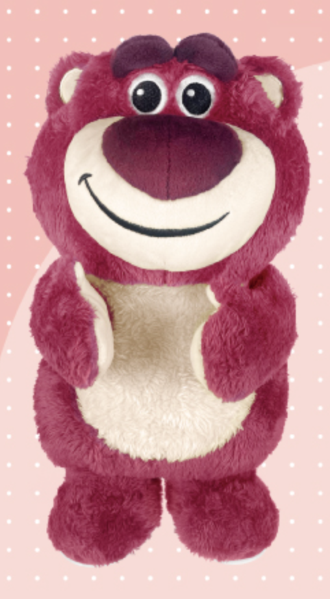 Disney Pixar Taiwan Family Mart Limited Strawberry Lotso 12" Dancing Plush Doll Figure