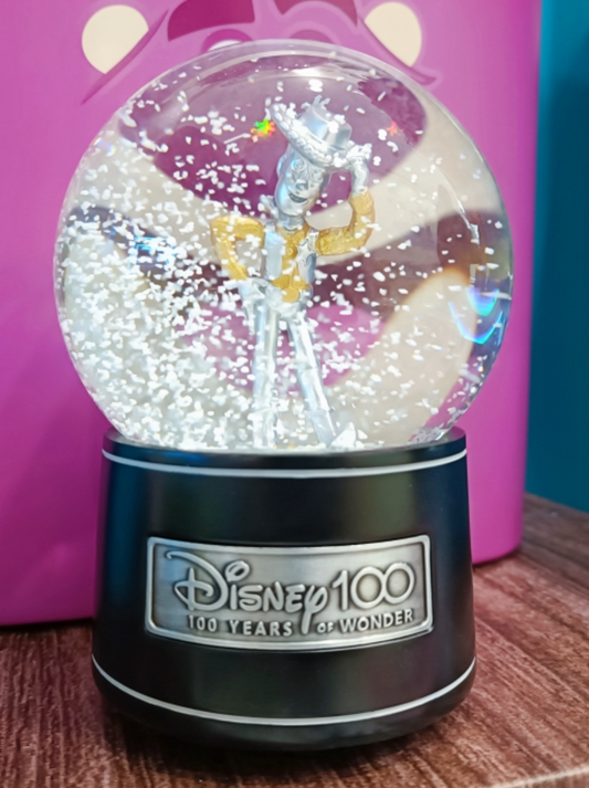 Disney 100 Anniversary Taiwan 7-11 Limited 6" Pixar Toy Story Woody Snow Ball Music Box Trading Figure