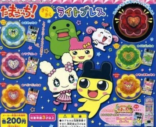 Bandai Tamagotchi Gashapon 5 Flower Style Hairband Bracelet Collection Figure Set