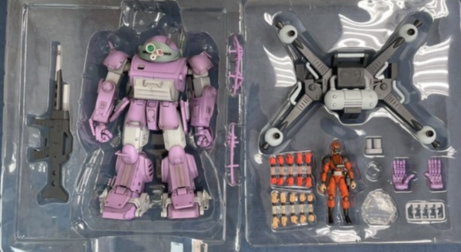 Takara 1/18 Votoms DMZ Scopedog Toy Hobby Market Meloquiya Color With Chirico Cuvie Action Figure