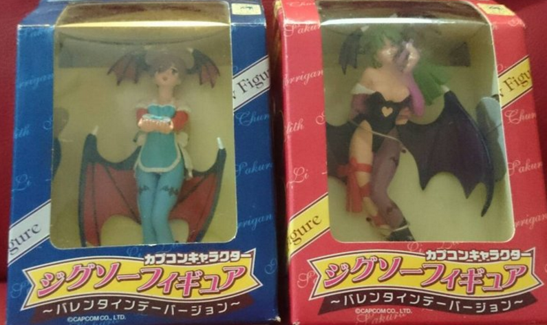 Banpresto Capcom Vampire Savior Darkstalkers Lilith & Morrigan Valentine Ver Pvc Figure Set