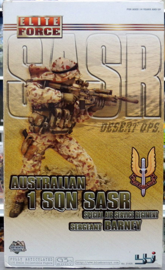 BBi 12" 1/6 Collectible Items Elite Force Australian 1 SQN SASR Special Air Service Regiment Desert OPS Sergeant Barney Action Figure - Lavits Figure
 - 1