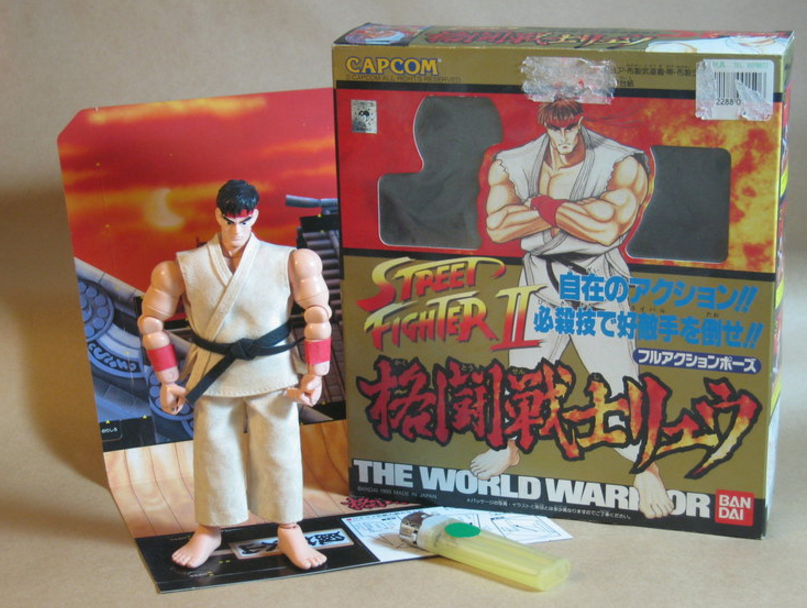 Bandai 1993 Capcom Street Fighter II The World Warrior Ryu 7" Action Figure Set Used - Lavits Figure
 - 1