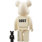 Medicom Toy 2008 Be@rbrick 400% 100% Lost White Ver 11" Vinyl Collection Figure - Lavits Figure
 - 2