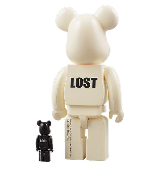 Medicom Toy 2008 Be@rbrick 400% 100% Lost White Ver 11" Vinyl Collection Figure - Lavits Figure
 - 2
