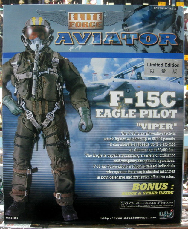 BBi 12" 1/6 Collectible Items Elite Aviator F-15C Eagle Pilot Viper Limited Edition Action Figure - Lavits Figure
 - 2