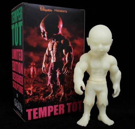 Ron English PoPaganda Temper Tot GID Ver 8" Vinyl Figure - Lavits Figure
