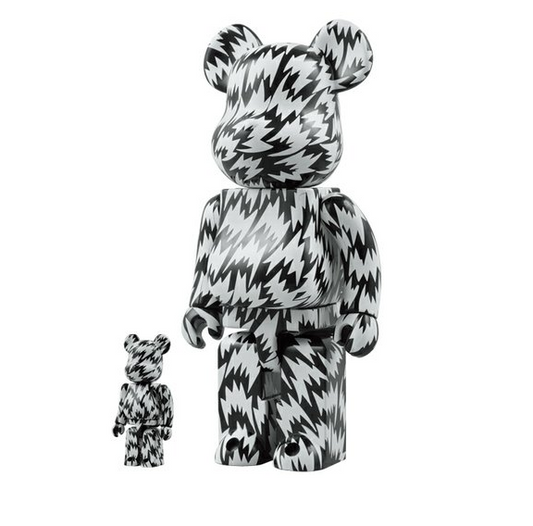 Medicom Toy 2008 Be@rbrick 400% 100% Eley Kishimoto Black & White Ver 11" Vinyl Collection Figure - Lavits Figure
