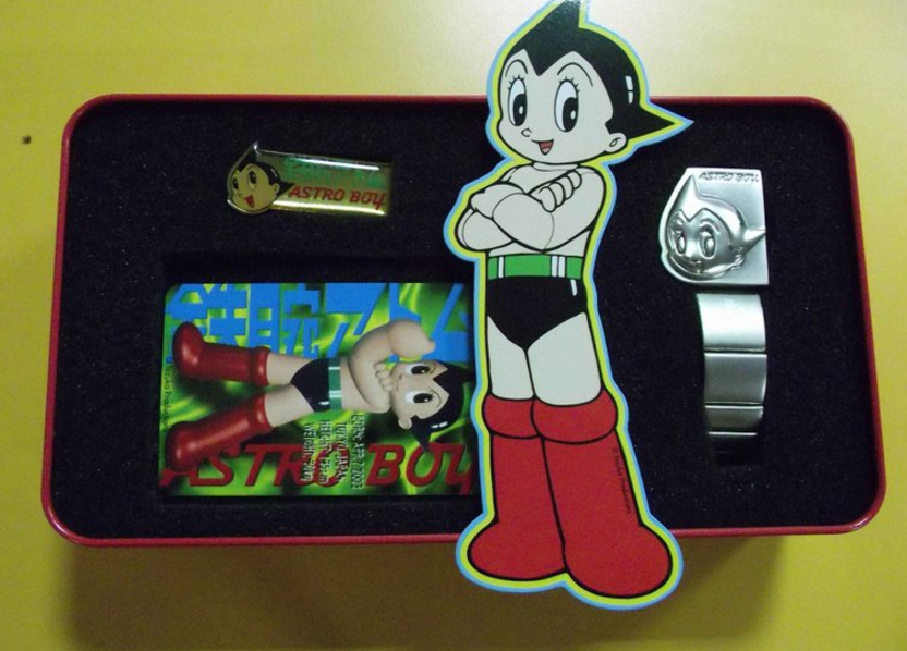 Tezuka Production Astro Boy Watch Authentic Metal Box Set Type C - Lavits Figure
 - 2