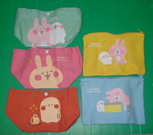 Kanahei's Small Animals Taiwan Family Mart Limited 5 11" Canvas Tote Bag Set - Lavits Figure
