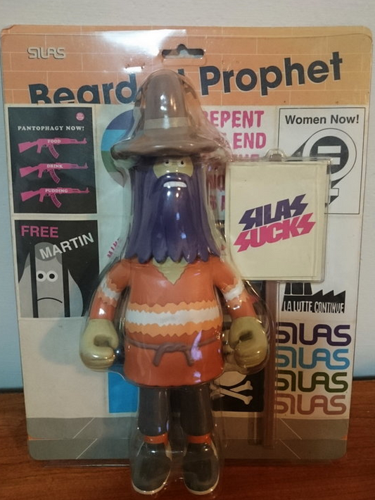 Amos Toys 2001 James Jarvis Bearded Prophet Orange Ver 9" Vinyl Figure - Lavits Figure
